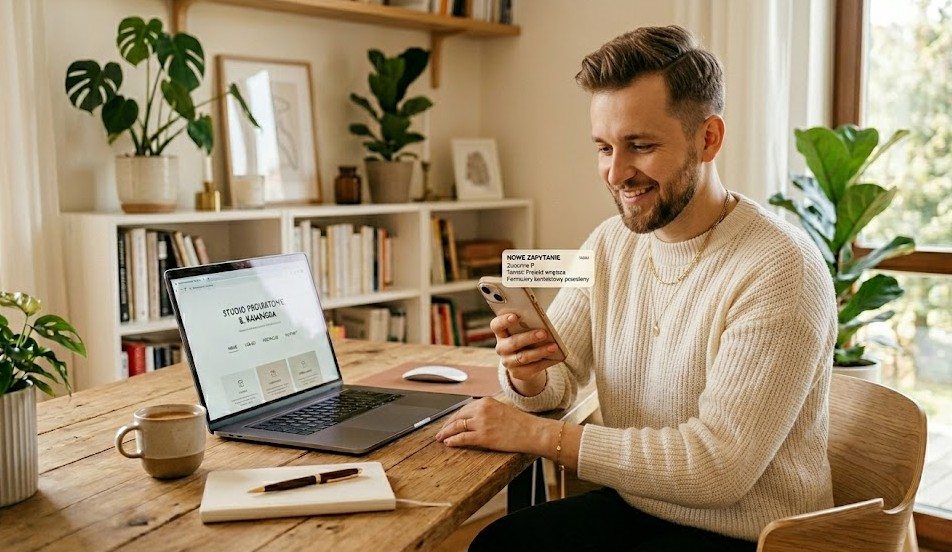 Nowe zapytanie od klienta dzięki dobrze przygotowanej stronie internetowej